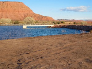 A renovations project at Ivins Reservoir is creating a separate beach and swimming area, Ivins, Utah, Dec. 23, 2015 | Photo by Julie Applegate, St. George News