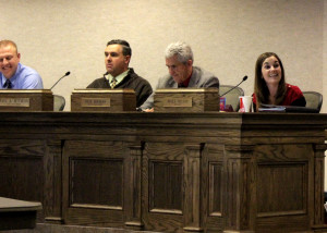 Cedar City Mayor Maile Wilson expresses her gratitude to students and City Council members in regards to the hard work employed in completing the study, Council Chambers, Cedar City, Utah, Dec. 2, 2015 | Photo by Carin Miller, St. George News