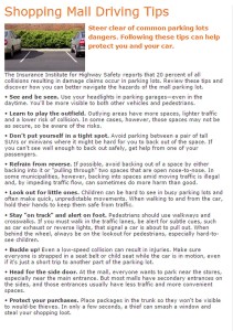 Parking Lot Driving Tips from AAA in Utah, undated | Graphic courtesy of AAA, St. George News