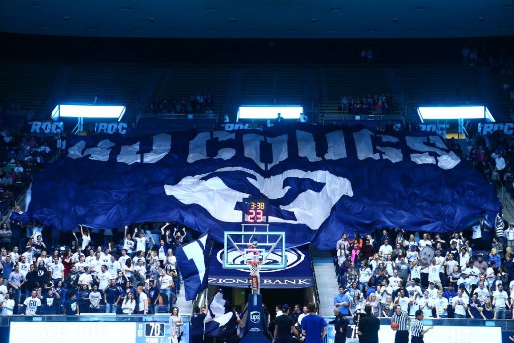 BYU students had plenty to cheer about against Belmont. | Photo courtesy BYU Photo