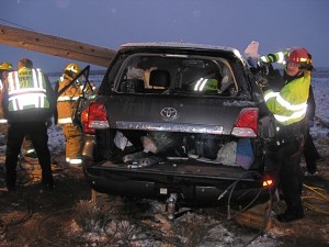 power pole crash