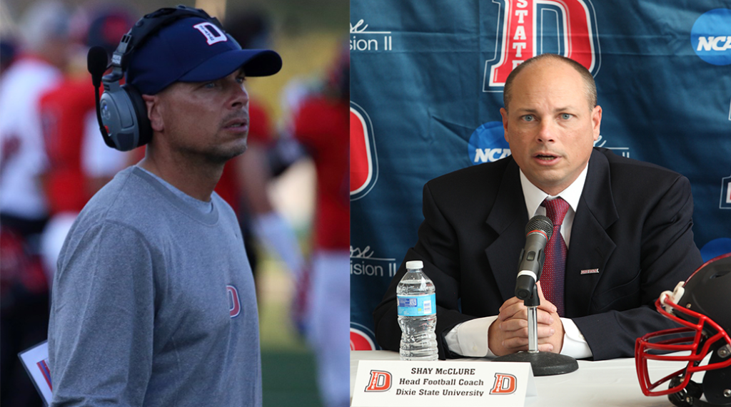 Dixie State announced the hiring of Shay McClure at a press conference Monday. | Photos by DSU Athletics