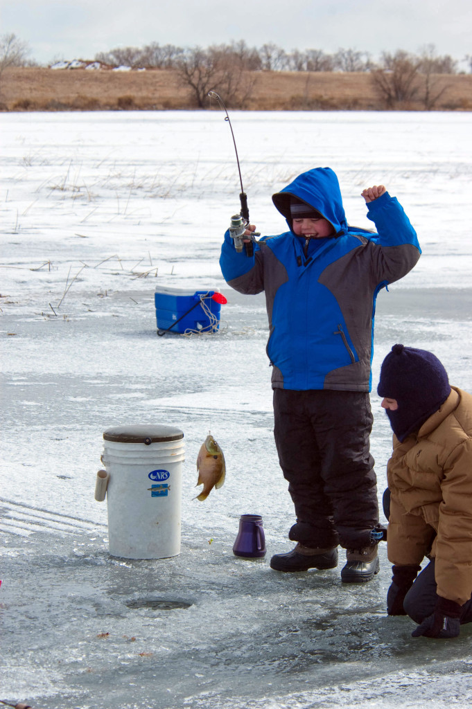 Finding the depth where the fish are is the key to catching fish through the ice, location unspecified, Feb. 10, 2006 | Photo by Ron Stewart, Utah Division of Wildlife Resources, St. George News