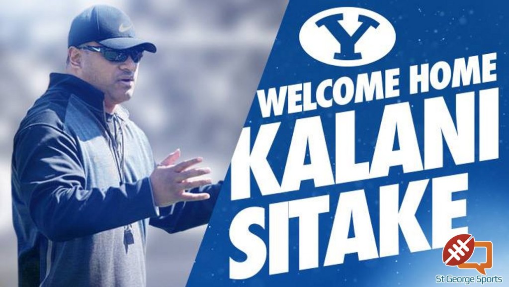 BYU released this graphic today after announcing Kalani Fifita Sitake as the university's new head football coach.