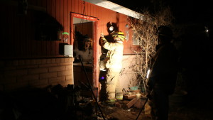 Firefighters respond to a house fire in the area of 1100 West and 1130 North in St. George, Utah, Jan. 15, 2016 | Photo by Mori Kessler, St. George News