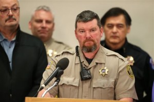 Harney County Sheriff Dave Ward speaks at press conference at the Harney County Community Center in Burns, Oregon, Jan. 27, 2016. | Photo by Beth Nakamura/The Oregonian via AP, St. George News