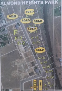 Plat map of available lots in Almond Heights, Toquerville, where Self-Help Homes' latest project will be located | Image courtesy Self-Help Homes, St. George News