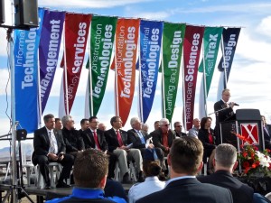 A groundbreaking Thursday celebrated the construction of a new building that will house all of Dixie Applied Technology College programs under one roof at the Ridge Top Complex, St. George, Utah, Jan. 14, 2016 | Photo by Julie Applegate, St. George News