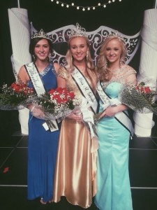 2015 Miss St. George Pageant winners from left to right: Dakota Stevens, First Attendant; Emily Theobald, Miss St. George; Madison Baldwin, Second Attendant, St. George, Utah, April 18, 2015, | Photo courtesy of Corrie Theobold, St. George News