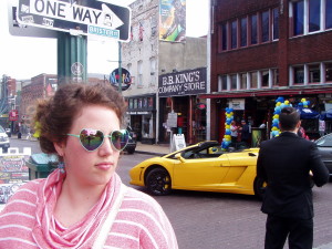 Jerika Scott on Beale Street in Memphis, Tennessee, date not specified | Photo courtesy Caden and Jerika Scott, St. George News