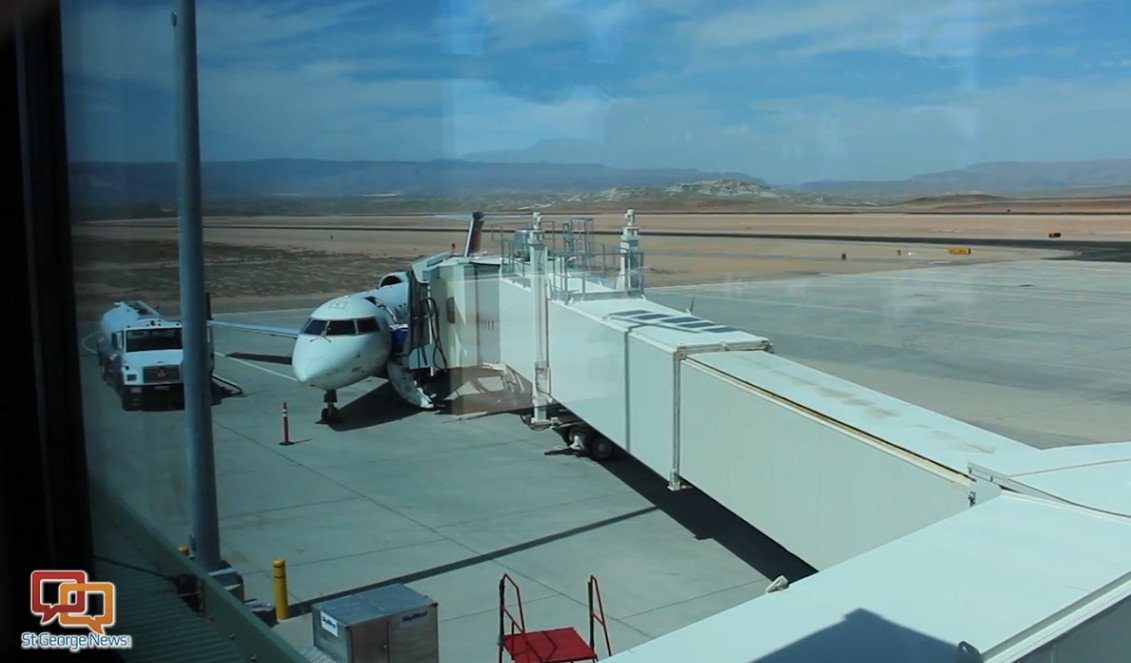 View from an observation lounge at the St. George Regional Airport, St. George, Utah, June 23, 2015 | Photo by Sheldon Demke, St. George News