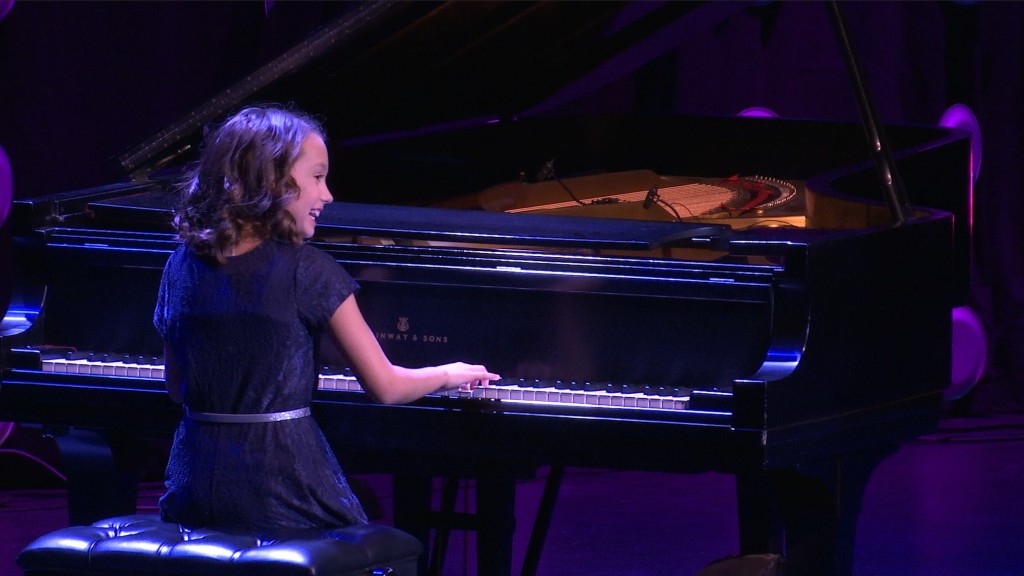 Ayla VanLehn plays piano at the sixth annual "Dixie's Got Talent" finale show, St. George, Utah, January 21, 2016 | Photo by Sheldon Demke, St. George News