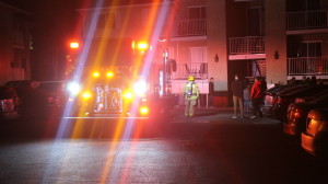 Firefighters responded to a potential structure fire that resulted in the evacuation one of the building at the Avalon Apartments complex at 333 S. 1000 East, St. George, Utah, Jan. 11, 2016 | Photo by Mori Kessler, St. George News