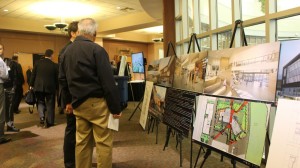 A display showing the plans and design concepts of the new DIxie Applied Technology Campus to be built at the Ridge Top Complex, 2016 What's Up Down South Economic Summit, St. George, Utah, Jan. 14, 2016 | Photo by Mori Kessler, St. George News