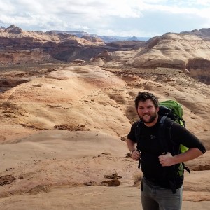 SUU Outdoor Education Series speaker Keith Howells stops for a moment while on the trail, Location and date unspecified | Courtesy of Keith Howells, St. George News