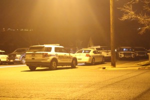 St. George Police officers responding to the report of a gunshot at a residence in downtown St. George, Utah, Feb. 16, 21016 | Photo by Mori Kessler, St. George News