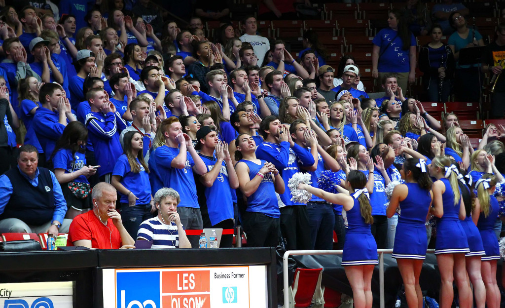 Dixie vs. Juan Diego, 3A State Basketball Tournament, Boys Basketball, Cedar City, Utah, Feb. 27, 2016, | Photo by Robert Hoppie, ASPpix.com, St. George News