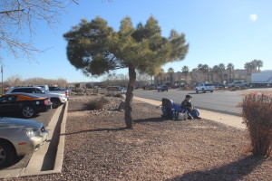 Will Layman is holding a protest vigil in front of the St. George BLM office on E. Riverside Drive. Feb 9, 2016 | Photo by Sheldon Demke, St. George News