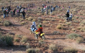 Younger riders take on the challenge of desert terrain at the Rhino Rally in Warner Valley on Feb. 27, 2016. | Photo by Bob Vosper, St. George News.