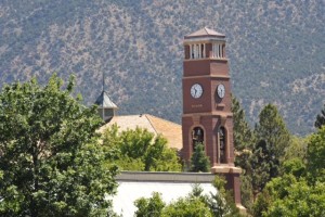 Trees benefit the university campus in many ways: including aesthetics, noise mitigation, CO2 consumption, shade for personal comfort, energy savings and erosion control, Cedar City, Utah, date unspecified | Photo courtesy of SUU, St. George News