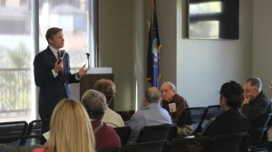 Republican gubernatorial candidate Jonathan Johnson at a town hell meeting held in St. George, Utah, Feb. 13, 2016 | Photo by Mori Kessler, St. George News