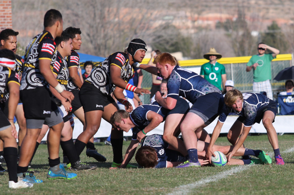 Snow Canyon vs. Kahuku, Rugby, Snow Canyon Invitational, St George, Utah, Feb. 27, 2016, | Photo by Kevin Luthy, St. George News