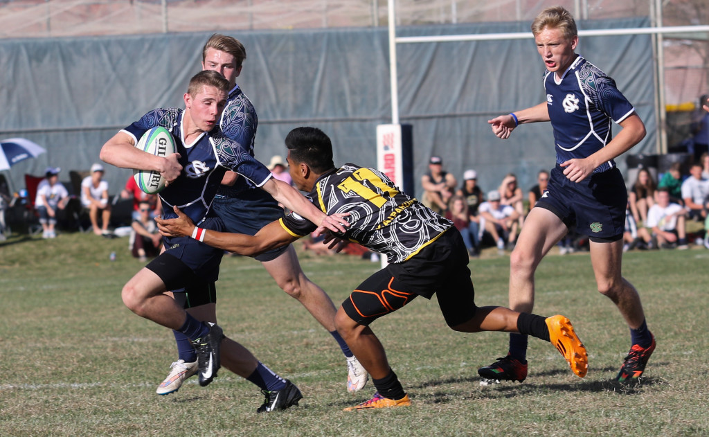 Snow Canyon vs. Kahuku, Rugby, Snow Canyon Invitational, St George, Utah, Feb. 27, 2016, | Photo by Kevin Luthy, St. George News