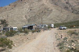 The property on Desert Springs Road where a trailer home caught fire in the early Saturday morning in the Littlefield area.Fire crews responded and extinguished the blaze, but not before the trailer was a fully consumed by the blaze, Littlefield, Arizona, Feb. 27, 22016 | Photo by Mori Kessler, St. George News