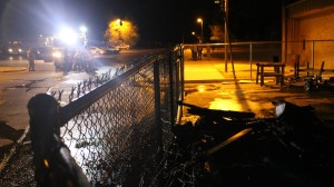 The St. George Fire Department responded to a shed fire at Pine View Middle School that investigators consider “very suspicious,” St. George, Utah, Feb. 23, 2016 | Photo by Mori Kessler, St. George News