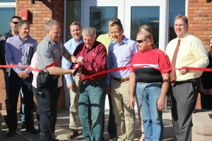 Washington City officials, police and residents gathered at the new Washington City Police Station at 135 N. 100 East to commemorate the opening of the new facility with a ribbon cutting. The new 18,000-square foot building provides much needed space for police operations and services, Washington City, Utah, Feb. 23, 2016 | Photo by Mori Kessler, St. George News