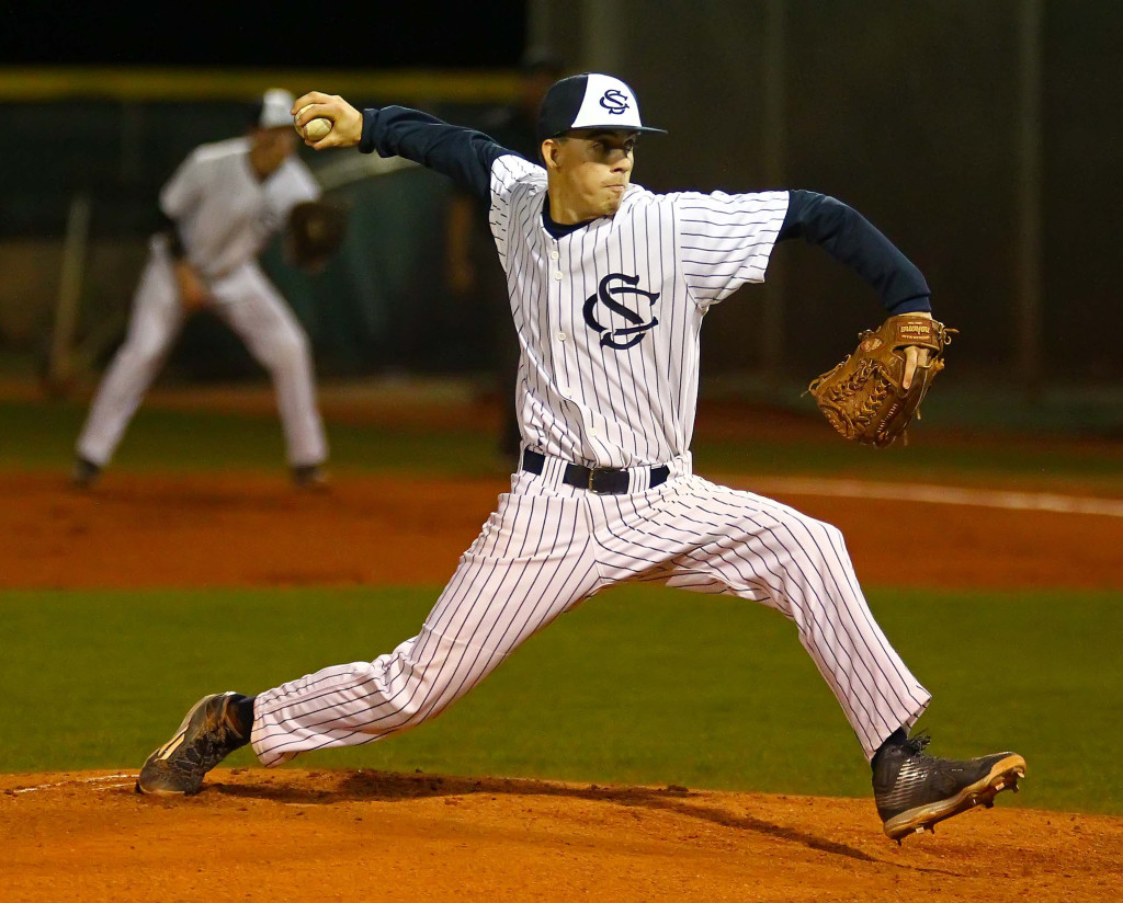 Snow Canyon's  Kyle Rogers (20), Snow Canyon vs. Syracuse, Baseball, St. George, Utah, Mar. 11, 2016, | Photo by Robert Hoppie, ASPpix.com, St. George News