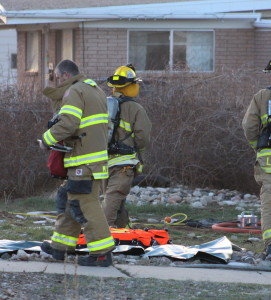 A Cedar City man was injured while saving his dog from a house fire, Utah, March 8, 2016 | Photo by Carin Miller, St. George News