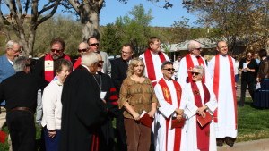 Faith leaders gather for a group photograph before beginning the Stations of the Cross procession in St. George, Utah, March 25, 2016 | Photo by Don Gilman, St. George News