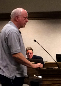 Firearms instructor Blaine Nay speaks to Cedar City Council about the firearm ordinance amendments, Council Chambers, Cedar City, Utah, March 2, 2016 | Photo by Carin Miller, St. George News