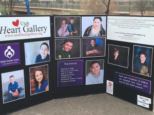 A poster informing runners and spectators about the Heart Gallery is on display at the runner exchange during the Lake to Lake relay, St. George, Utah, March 5, 2016 | Photo by Hollie Reina, St. George News