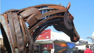 Sculpture by Matt Clark, featured artist of the 37th Annual St. George Art Festival, St. George, Utah, March 25, 2016 | Photo by Julie Applegate, St. George News