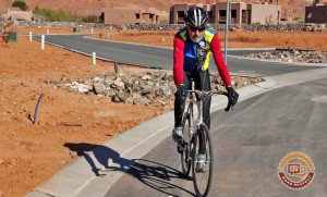 Roads have many hazards for motorists and cyclists alike. When seeking a safe opportunity to pass a cyclist, a motorist must, by law, allow at least three feet. Providing more than 3 feet when passing, if it is safe to do so, will allow the cyclist to move into the roadway to avoid an upcoming road hazard, Ivins, Utah, date not specified | Photo by Tim Tabor, St. George News 