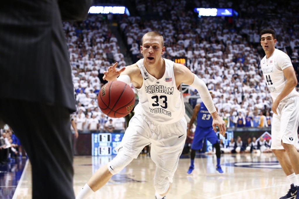 Nate Austin, BYU vs. Creighton, NIT, Provo, Utah, Mar. 22, 2016 | Photo by BYU Photo