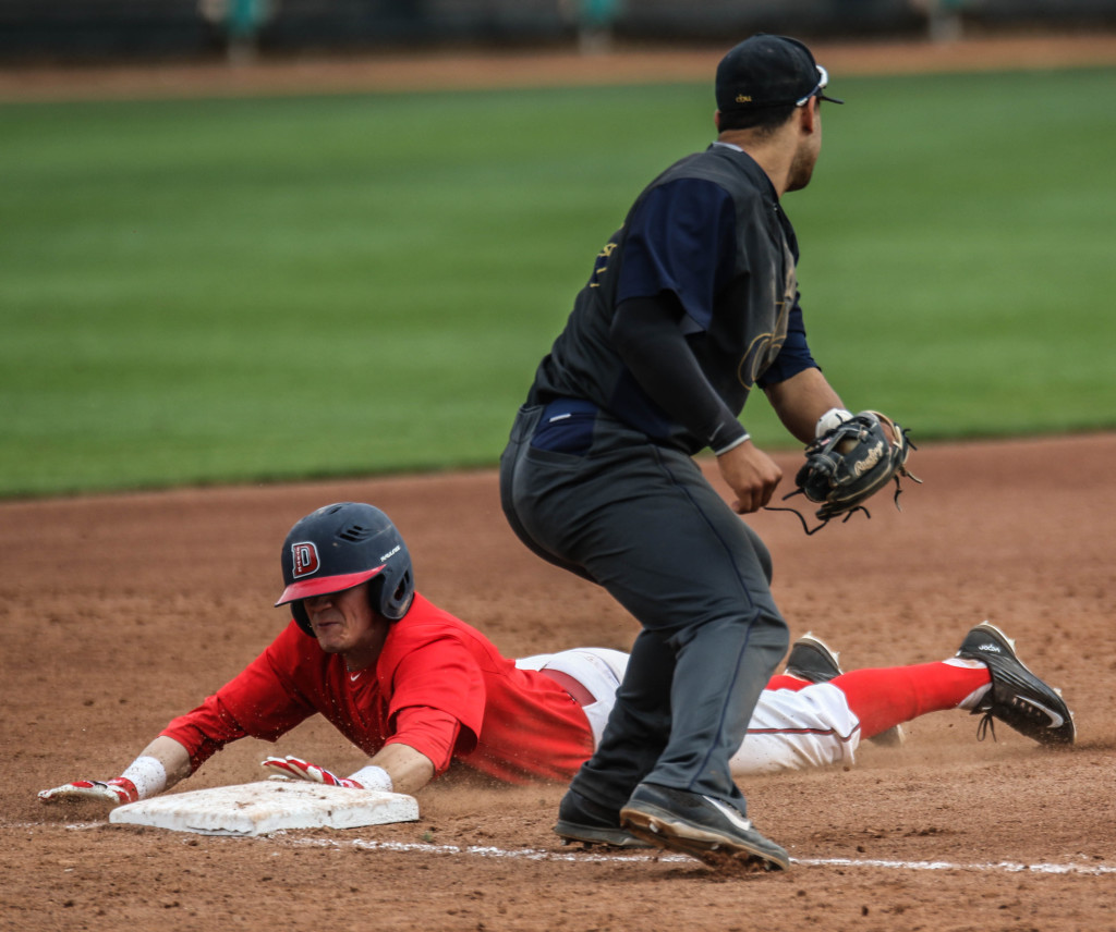 Dixie State's Miles Bice (1), Dixie State University vs.  California Baptist University, Baseball,  St George, Utah, Mar. 5, 2016, | Photo by Kevin Luthy, St. George News
