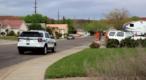 A St. George man was arrested on multiple charges following an incident that unfolded in the neighborhood on 1360 North in the Dixie Downs area, St. George, Utah, March 21, 2016 | Photo by Mori Kessler, St. George News
