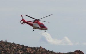 Members of the Washington County Search and Rescue team were sent to Snow Canyon State Park for two 15-year-old girls had fallen approximated 30 or more feet from a ledge. One was taken to the hospital by ambulance, while the other was taken by Life Flight helicopter, Snow Canyon State Park, Ivins, Utah, March 14, 2016 | Photo by Mori Kessler, St. George News