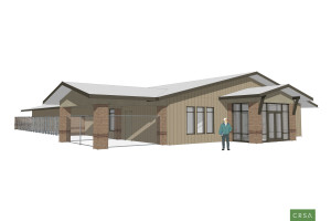 Architectural rendering of the proposed county animal shelter | Image courtesy of Washington County Commission, St. George News