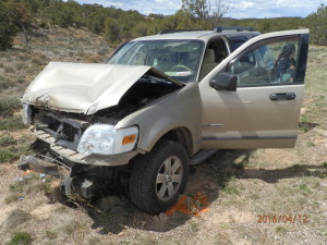 Two women were transported to Valley View Medical Center following a Tuesday afternoon rollover, state Route 56 milepost 38, Iron County, Utah, April 12, 2016 | Photo courtesy of Utah Highway Patrol, St. George News