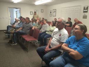 Townsfolk gathered to hear MJB Enoch LLC partners present their proposal for a new development to City Council, Enoch City Building, Enoch, Utah, April 7, 2016 | Photo by Carin M. Miller, St. George News