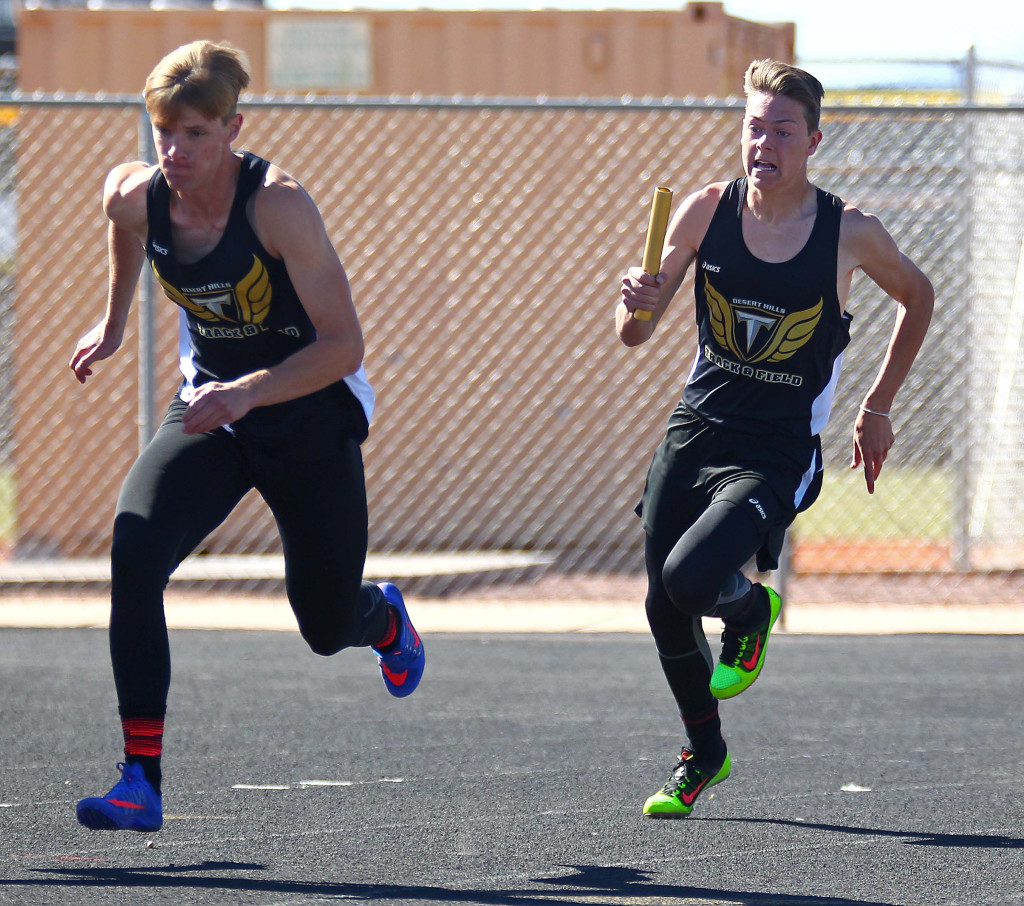 Pine View Invitational Track Meet, St. George, Utah, Apr. 2, 2016, | Photo by Robert Hoppie, ASPpix.com, St. George News