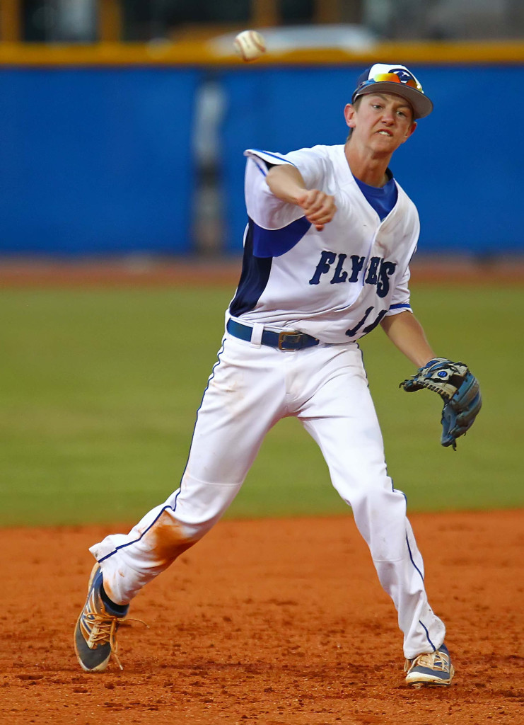 Dixie's Taylor Yates (14) poitched well in two relief performances Thursday, file photo from Dixie vs. Pine View, Baseball, St. George, Utah, Apr. 29, 2016, | Photo by Robert Hoppie, ASPpix.com, St. George News