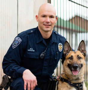 Officer Luis Lovato and his K-9 counterpart, Aldo, who was shot and killed in the line of duty April 28, photo location and date unspecified | Photo courtesy of Unified Police Department, St. George News