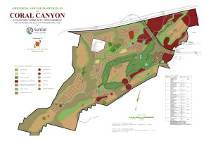 Master plan for the Coral Canyon development | Image courtesy of State Institutional Trust Land Administration, St. George News