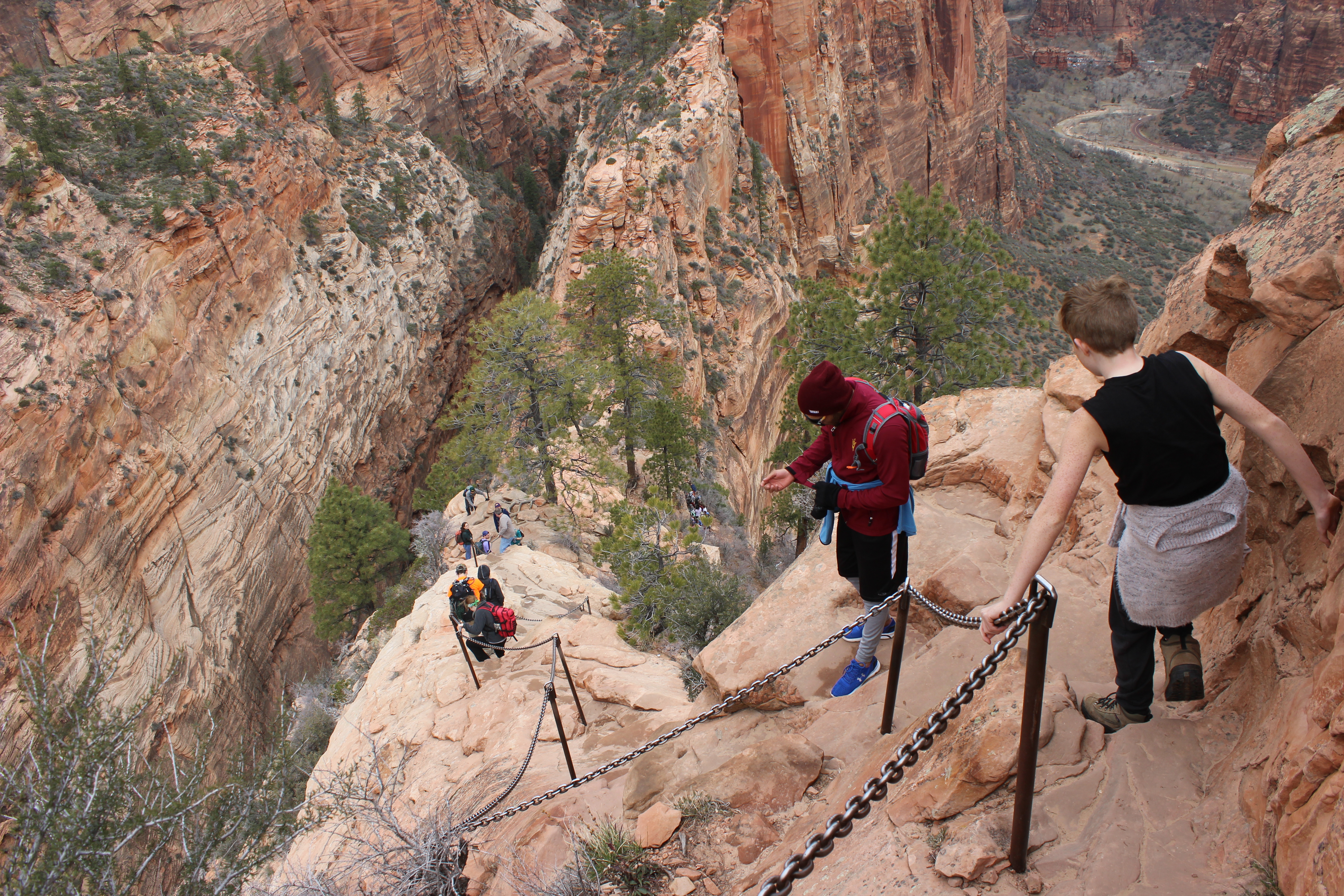 Rugged terrain abounds in the desert of Southwest Utah. This 2015 photo shows the last leg to the top of Angels Landing in Zion National Park, Utah, March 11, 2015 | Photo by Don Gilman, St. George News