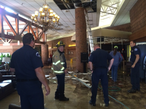 Ceiling collapse Red Lion Inn StGeorgeNews.com